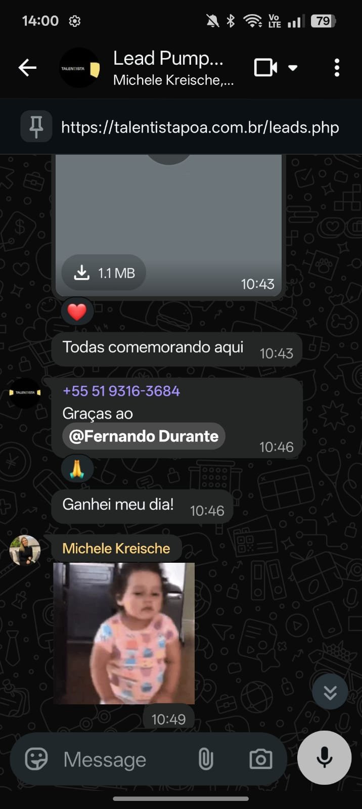 Depoimento de cliente da Talentista